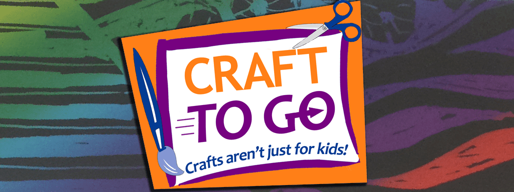 Craft to Go logo with scratch art in background
