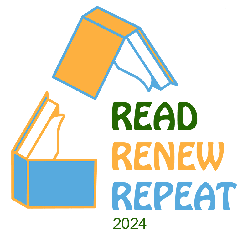 Read Renew Repeat 2024 Summer Reading Challenge T-shirt design