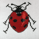 Cross stitch ladybug