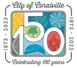 City of Coralville - celebrating 150 years - 1873-2023