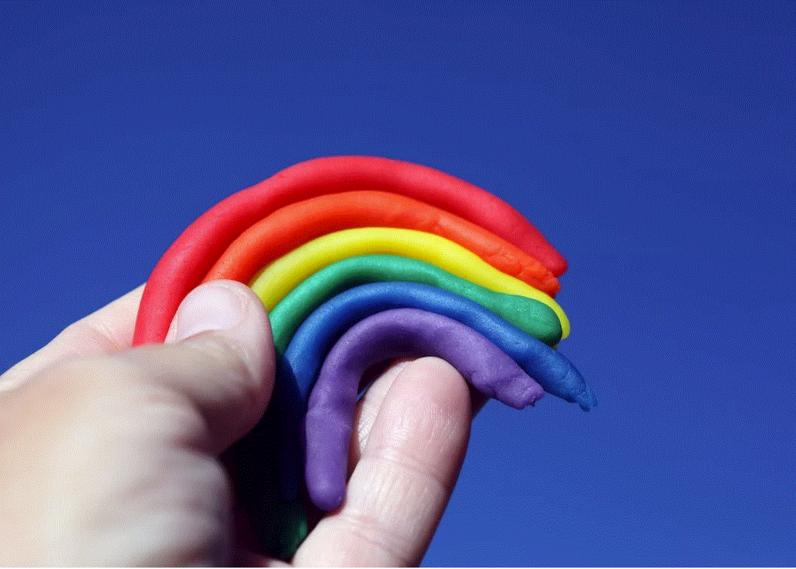 Playdough rainbow