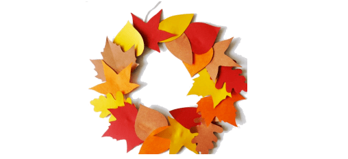 After School Special craft: Fall wreath.