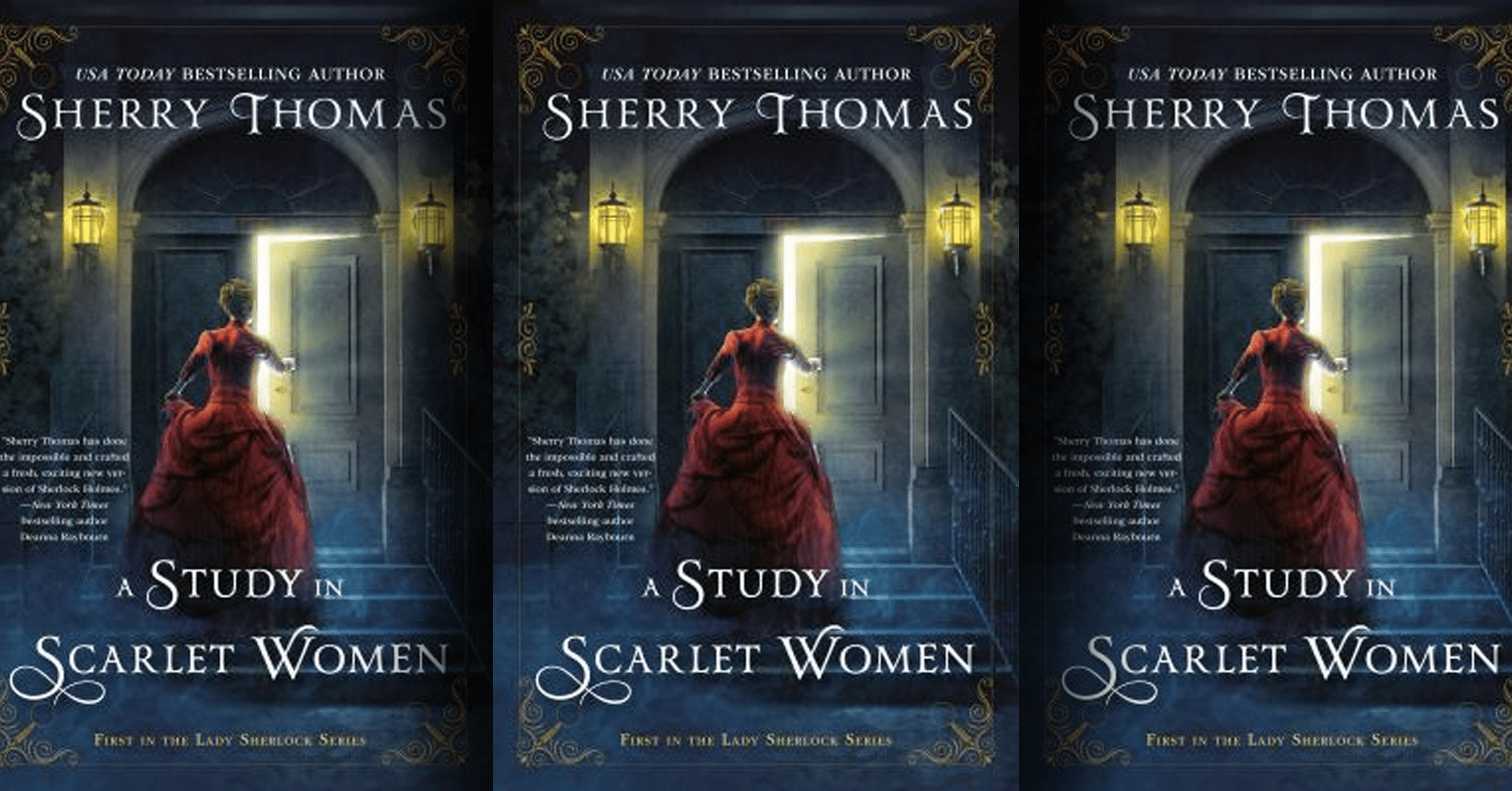 A Study in Scarlet Women by Sherry Thomas (book cover)