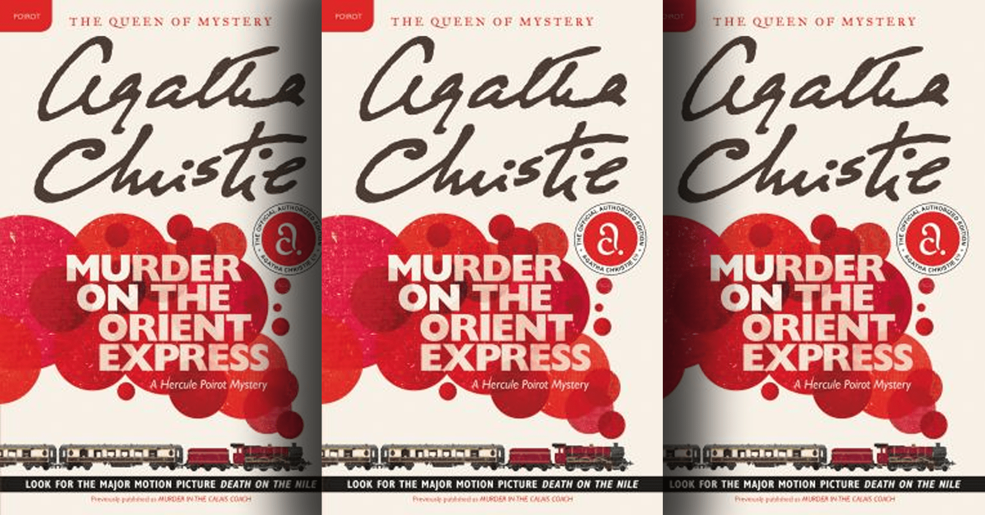 Murder on the Orient Express by Agatha Christie (book cover)
