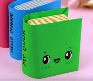 Origami Book Box, image credit Hello Origami on YouTube