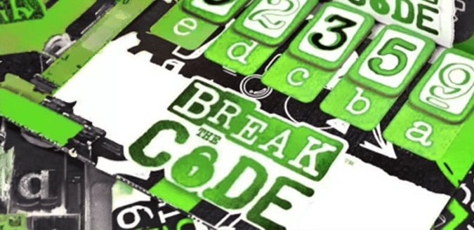 Number ciphers and text "Break the code"