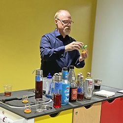 Bill mixing mocktails