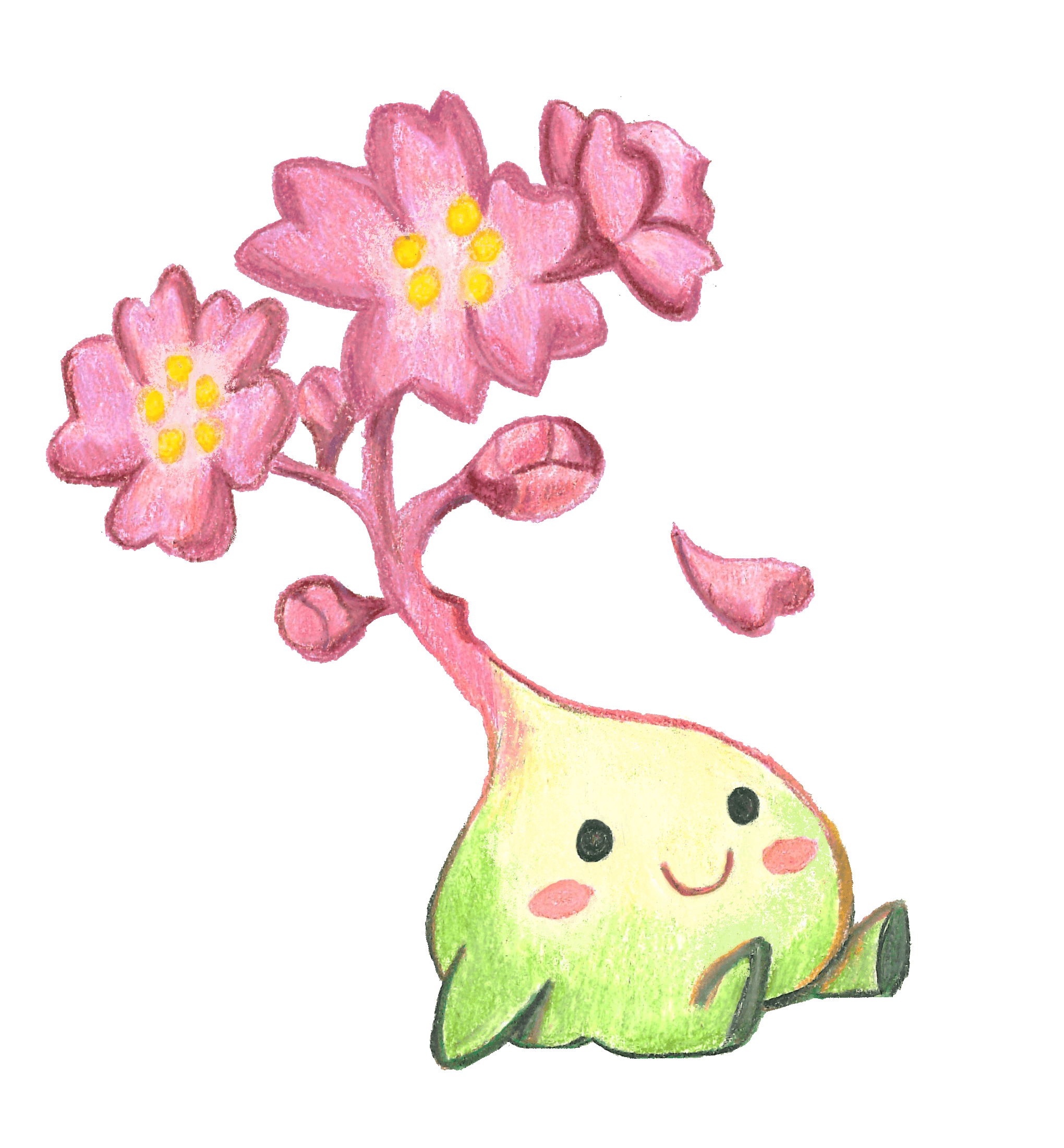 Sprig - a flowering seed with a happy face
