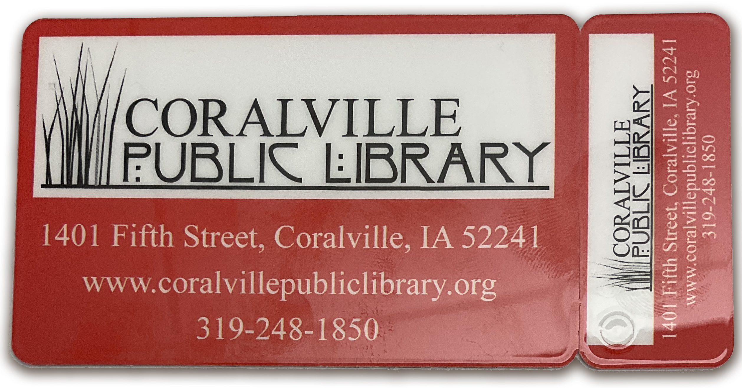 Coralville Public Library card