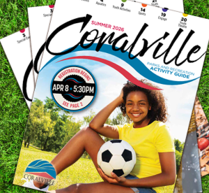cover of the Summer 2026 Coralville Parks & Recreation Activity guide